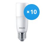 Mehrfachpackung 10x Philips Corepro LED E27 Tubular Stick Matt 9.5W 950lm - 830  | Ersatz für 75W
