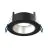 Led-Spot Ares Tief ring Schwarz - mit Innenring Silber | Ausschnitt 68mm - incl. GU10 Fitting