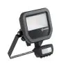Ledvance Led-Scheinwerfer Aluminium Schwarz 8W 1100lm 100D - 830  | IP65 - Bewegungs- Und Lichtsensor - Symmetrisch