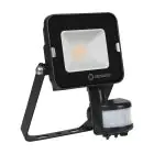 Ledvance LED-Scheinwerfer Kompakt Schwarz 10W 900lm 100D - 830  | IP65 - Symmetrisch - Bewegungs- und Lichtsensor