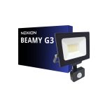 Projecteur LED G3.1 Noir 30W 3300lm 110D - 840 Blanc Froid | IP65 - Détecteur de Mouvement et de Lumière - Symétrique 