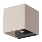D'Lite Applique Murale Nova Aluminium Beige Up & Down 4.9W 480lm - 830 Blanc Chaud | IP54 - Angle de faisceau réglable