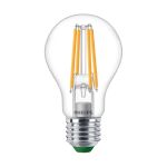 Philips Master Ultra Efficient LED E27 Poire Filament Claire 4W 840lm - 827 Blanc Très Chaud | Dimmable - Remplacement 60W