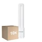 Lot 10x PL-L LED 7.9W 1000lm - 840 Blanc Froid | 4 Broches - Remplacement 18W